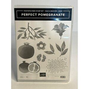 NIB Stampin’ Up! Sale-A-Bration “Perfect Pomegranate” Set of 10 Photopolymer Sta